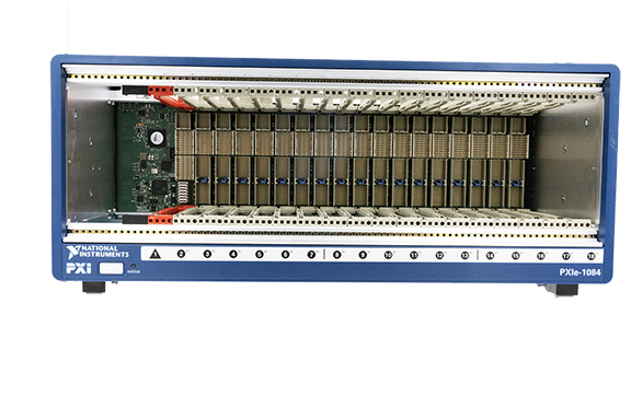 looking inside PXIe-1084 from the front angle